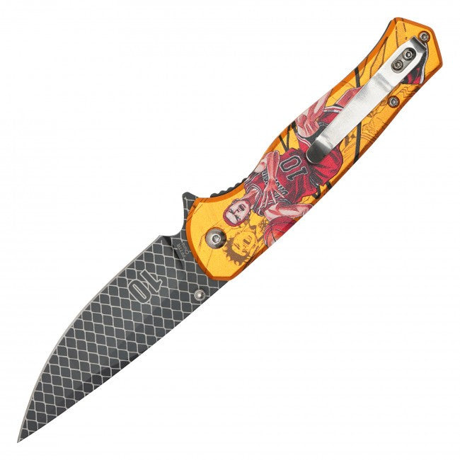 8” Hanamichi Sakuragi Spring Assisted Folding Pocket Knife EDC