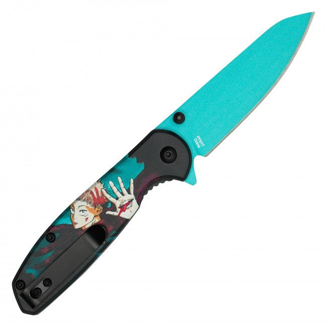 7.5” Yuji Itadori from Jujutsu Kaisen Spring Assisted Folding Pocket Knife EDC