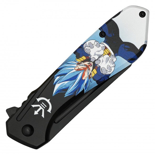 7.75" Super Saiyan Vegeta Dragon Ball Spring Assisted Folding Pocket Knife EDC
