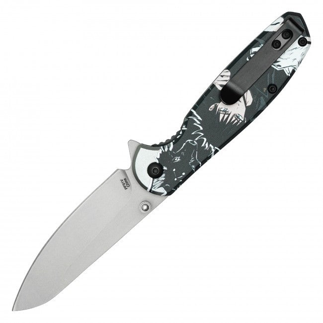 7.5” Megumi Fushiguro Jujutsu Kaisen Spring Assisted Folding Pocket Knife EDC
