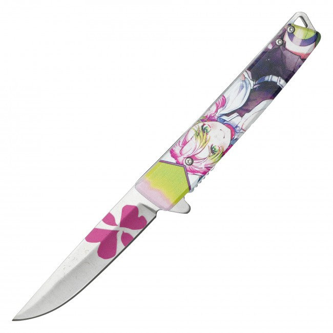 8" Mitsuri Kanroji from Demon Slayer Spring Assisted Folding Pocket Knife EDC