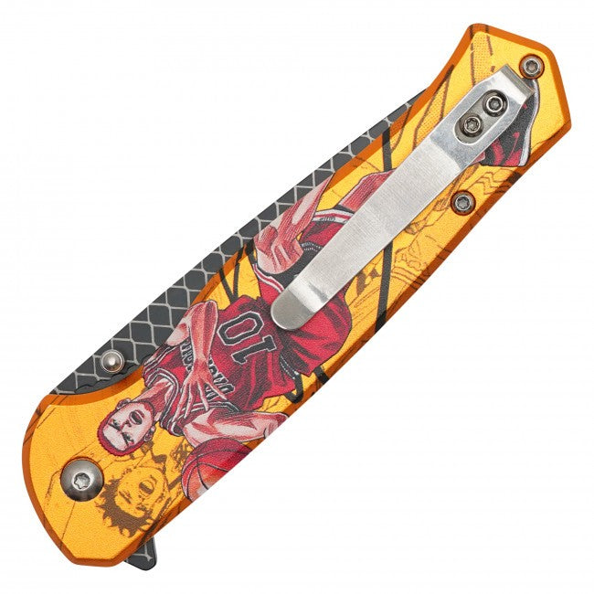 8” Hanamichi Sakuragi Spring Assisted Folding Pocket Knife EDC