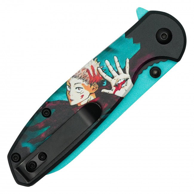 7.5” Yuji Itadori from Jujutsu Kaisen Spring Assisted Folding Pocket Knife EDC
