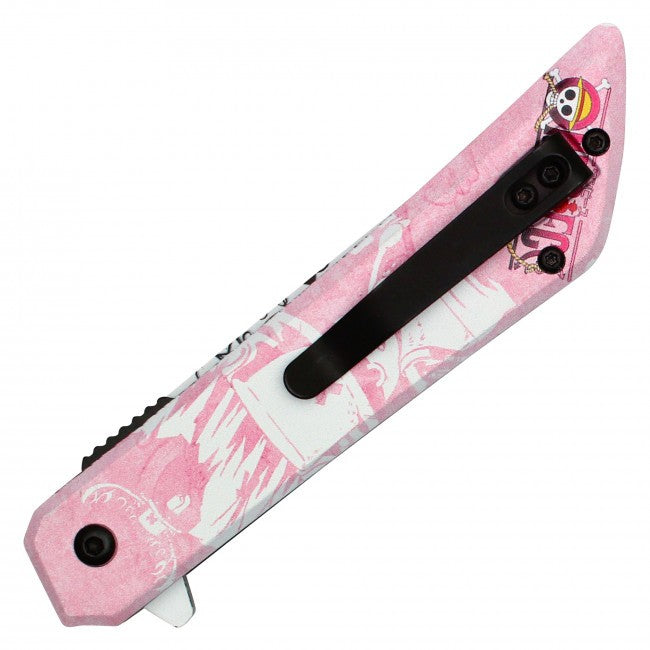 8" Chopper One Piece Spring Assisted Folding Pocket Knife EDC