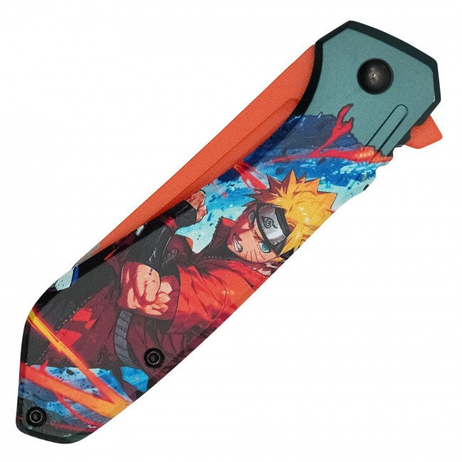 7.5” Naruto Uzumaki Spring Assisted Folding Pocket Knife EDC