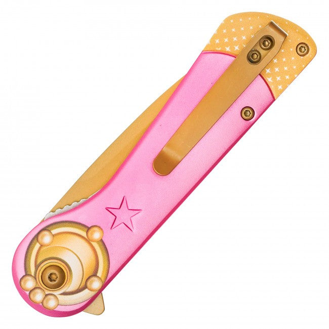 8” Pink Sailor Moon Spring Assisted Folding Pocket Knife EDC