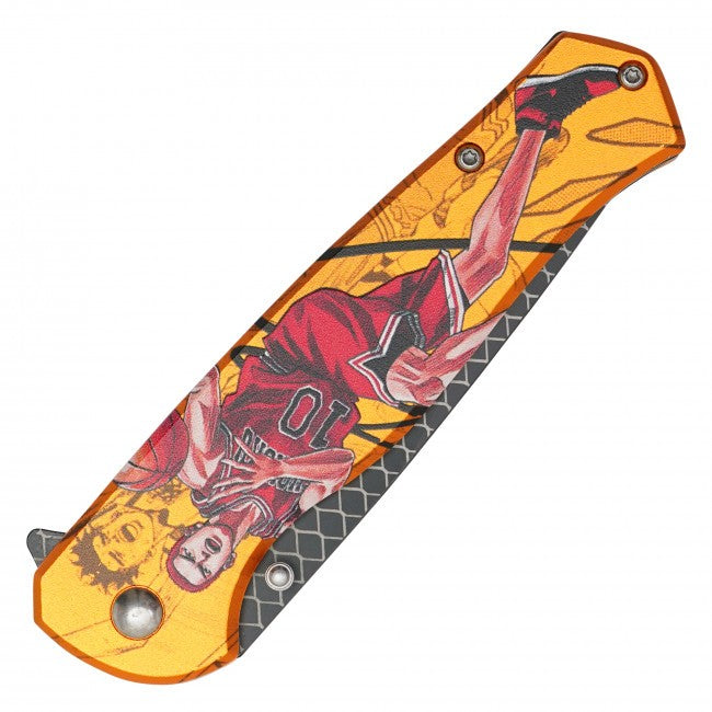 8” Hanamichi Sakuragi Spring Assisted Folding Pocket Knife EDC