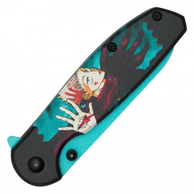 7.5” Yuji Itadori from Jujutsu Kaisen Spring Assisted Folding Pocket Knife EDC
