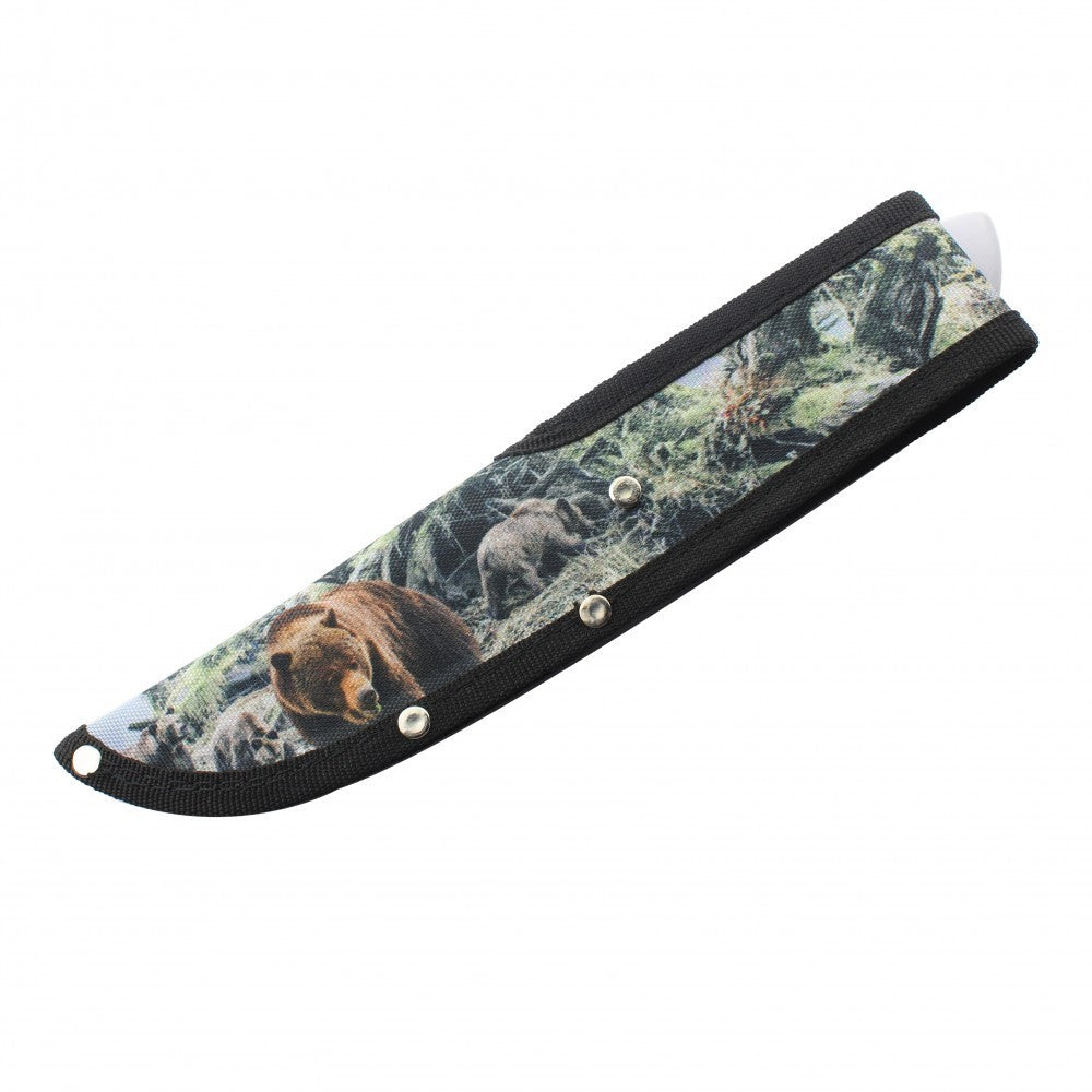Bear Fantasy Hunting Fixed Blade Knife with Sheath 10" Overall