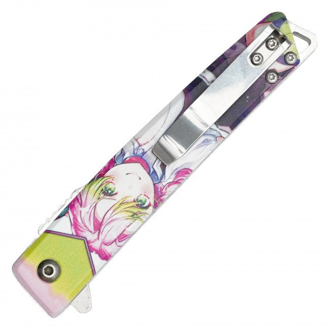 8" Mitsuri Kanroji from Demon Slayer Spring Assisted Folding Pocket Knife EDC