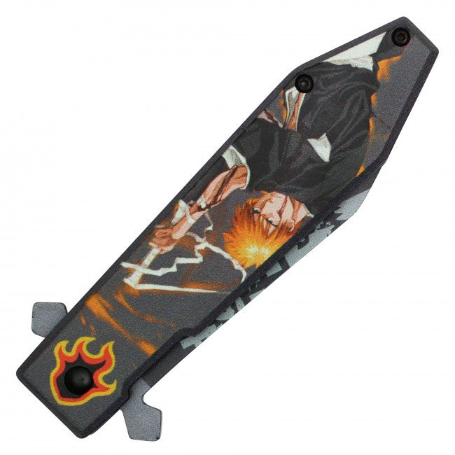 8" Ichigo Kurosaki Bleach Spring Assisted Folding Pocket Knife EDC