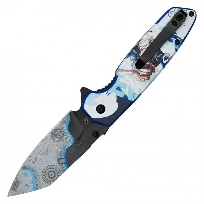7.75" Gear 5 Luffy Spring Assisted Folding Pocket Knife EDC